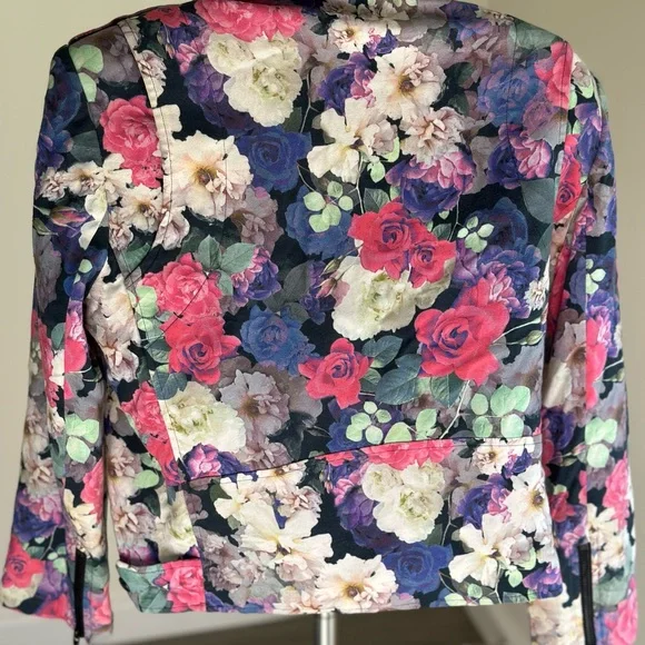 $400 retail Rebecca Minkoff Floral moto jacket M. Lowest price on Poshmark! - Picture 4 of 14